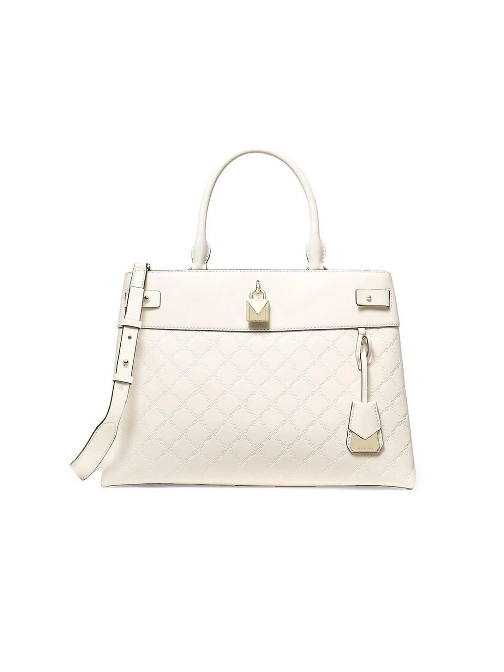 Michael Kors Grammercy Large- Never Used CRM Quilted Top-Handle Women's Satchel